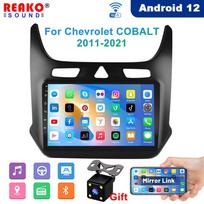 2 DIN Android 12 automobilinis radijas Chevrolet Cobalt 2 2011 - 2018 m. Multimedijos vaizdo grotuvas 4G Carplay Stereo GPS DVD pagrindinis įrenginys 2+64+4LED