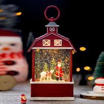 Kalėdų išvakarės Barn Music Box Kalėdų Senelio namas Vaikų gimtadienio dovanos Music Box Crystal Ball black