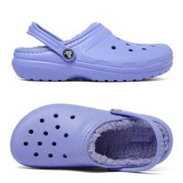 Crocs Kids Adult Classic Lined Clogs Fur Indoor Shoes K 207010 5py digital violet/210