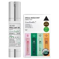 VT COSMETICS Reedle Shot 300 (50ml)+ Variety Kit 4 Types × 3ea – aily Skin Renewal with Cica Micro-Delivery, Korean
