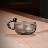 Boro silikatinio stiklo arbatinukas su puodeliais Skandinaviško stiliaus arbatinukas Aukštai temperatūrai atspari medžiaga Prabangus paprastas arbatinukas Puodelių rinkinys