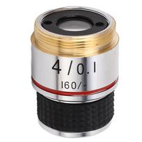 Microscope Objective Lens Biological 4X 185 Achromatic Universal Standard RMS Thread
