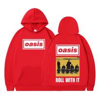 OASIS Live 25 Tour 2025 Vintage Hoodies Men Fashion Hip-hop  Oversized Tracksuit Gothic Punk High Quality Pullover Streetwear S