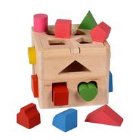 Montessori Mediniai Žaislai Vaikams Ankstyvasis Ugdymas 13 Skylių Dėlionės Žaislai Spalvų Formų Atitikimo Treniruočių Žaidimas Mokomieji Žaislai Vaikų Dovanos