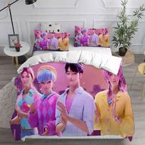 Bedding Set K-POP D-Demon H-Hunters 3D Printed Duvet Cover Set Soft Single Double Queen Size Bed For Birthday Gift For Girls Eu Single 135x200cm