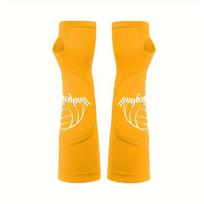 1 Pair Professional Volleyball Sports Arm And Wrist Sleeve Cover Protectors, Elastic Breathable Anti-Collision Arm Sleeves L/XL