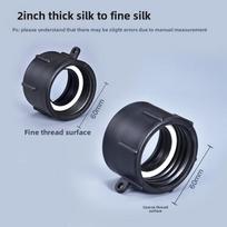 IBC talpyklės adapteris S60 x 1  1.5 2  63/75/80/100mm sriegiu jungtis Tonos statinės jungtis 1000 litrų IBC talpyklės jungiamoji detalė