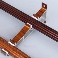 2 vnt. dvigubas karnizo laikiklis tvirtas metalinis sieninis laikiklis 28 30 mm karnizams saugiai laiko sunkias užuolaidų sistemas 20X9.2X2CM