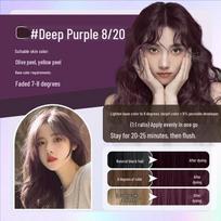Trendy Plant-Based Hair Dye Cream: Gentle on Hair and Scalp, Long-Lasting Color, and Color Protection. 100g+100g Dual Tube Dye (Includes Tool Kit)