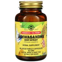 Solgar, ashwagandha root extract, 60 veggie capsules