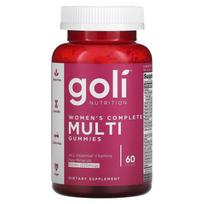 Goli Nutrition, Moterų kompleksiniai multivitamininiai guminukai, 60 vienetų