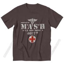 Vintage Mash Tv Show Men T Shirt 100 Cotton Tee Tshirts Summer TShirt Gift Women Unisex Clothes Novelty Design S
