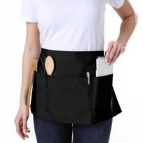Premium Waist Apron with 3 Pockets Waterdrop Resistant 1 Pack Cotton Waitress Apron Strong Strong Strong Strong