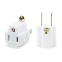 Grounding Converters Adapter Outlets Plugs 2 Prongs to 3 Prongs Outlet Adapter Compacts Power Converters Easy to Use 1
