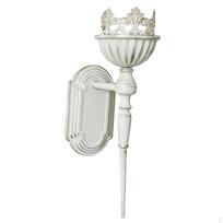 Antique Design Wrought Iron Wall Candle Holder, Ornamental Hanging Sculpture, Decoration balta