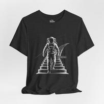 Astronaut Galaxy Portal T-Shirt, Sci-Fi Dreamcore Line Art 4XL