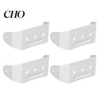 Aluminum Gutter Bracket 4/8Pcs Alloy Downspout Powder Coated Wall Mount Rain Straps 2 x 3 Inch Pipe Clip Hidden Fastener 4pcs
