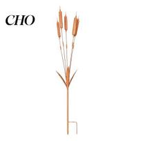 Ear of Wheat Garden Stake Stake, Metal Wind Chime, Rustic Rust-resistant Decor Plant Sculpture, Yard Art for Lawn Patio Flower Beds Decoration 1pc