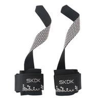 Customizable Anti-Skid Silicone Wrist Lifting Straps Anti-Skid Strength Training Wrist Weight Lifting Strap Band pilka spalva