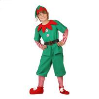 Kalėdinio elfų kostiumas vaikams Šventinis Cosplay apranga Apima marškinius, kelnes, kepurę, diržą ir kojines Tinka šventiniams renginiams ir pasirodymams 110 blue