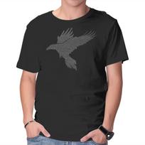 Unisex Crew Neck T-Shirt Quoth The Raven Graphic Short Sleeve Casual Tee XL