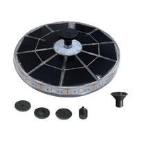 Plastic Solar Fountain Bird Bath Automatic Water Pumps with 6 Nozzles Garden Decoration For Outdoor Use 1