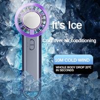 Handheld Ice Compress Fan USB Rechargeable Semiconductor Refrigeration Portable Mini Air Conditioner Turbo Fan balta