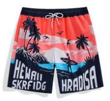 2025 New summer elements, men's beach shorts, waist shorts, 3D printed breathable shorts S