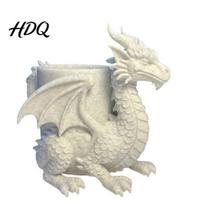 Desktop Planter And Pen Holder 3D Printed Dragon Desk Planter Creative Flower