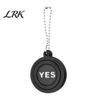 Noiseless Fidget Spinner 3D Printed Yes No Keychain, Spinning Decision Maker Keyring, Keychain Stress Ball Portable Toy for Student Office, juoda