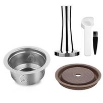 A25F-Reusable Coffee Capsules For Nespresso Vertuo /Next Plus Refillable Espresso Pod With Powder Tamper Spoon Replacement Br