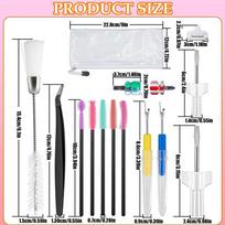 Sewing Machine Cleaning Kit Seam Ripper & Brush Set Portable Lint Remover Tools with Storage Bag for Craft Room Workshop Studio