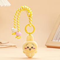 Cute Flocked Chiikawa Key Chain Pendant Hachiware Usagi Doll School Bag Key Chain Pendant Toy Child Gifts