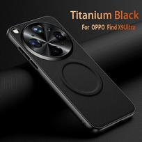 Prabangi Kevlar tekstūra Magsafe magnetiniam dėklui OPPO Find X9 Ultra X9s X9Pro X9 X8 Pro X8 Objektyvas Anti-Scratch Apsauginis dangtelis OPPO Find X9 Ultra juoda
