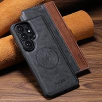 case for S26 S25 S24 S23 S22 plus ultra Flip card insertion magnetic suction 2-in-1 wireless charging bracket leather cover Galaxy S26 Ultra juoda
