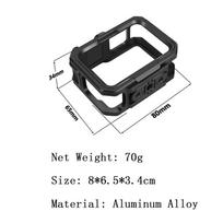 Aluminium Alloy Frame Case For GoPro 13 12 11 10 9 Double Clod Shoe Protective shell For Go Pro Hero 13 12 10 11 9 Accessories Universal