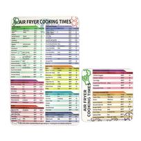 Fryer Magnetic Cheat Sheet Set  Fryer Accessories Cook Times Set One Size