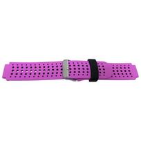 Bracelet montre - MY-MONTRE - compatible Garmin Forerunner 220/235 - Largeur 16/22mm - Silicone doux - Boucle acier poli gryna