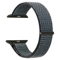 Bracelet Apple Watch - MY-MONTRE - Compat. 42/44/45/49 mm - Gris - Nylon tissé respirant - Réglable pilka