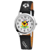 Montre - QBOS - Felix - Noir - Bracelet simili cuir - Boîtier 28 mm juoda