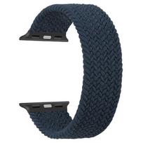 Bracelet tressé solo loop pour Apple Watch - MY-MONTRE - Charcoal - Nylon haute performance - Taille S - Léger & respirant pilka