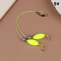 2 Hooks Fishing Hair Rigs Hook Hook Barb Carp Fishing Hook Ready-to-Use Size3#-14# Carp Rigs Fishing Lure