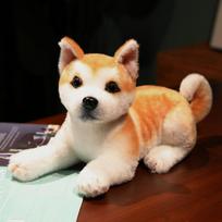 25/30cm Simulation Akita Dog Plush Toy Stuffed Lifelike Shiba Inu Dog Puppy Doll Soft Pillow Home Decor Birthday Gift 25cm