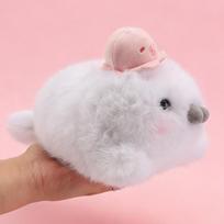 25cm Soft Cute Seals Plush Toy Sea Worlds Animal Octopus Sea Lion Plush Stuffed Doll Big Eyes Baby Birthday Gifts for Kids Girls 25cm