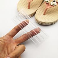 Skaidrios silikoninės kulno lipdukai Anti-wear Anti-friction Invisible Aukštakulnių batų dirželio lipdukas Minkšta plona juostelė Kulno juostelės beige