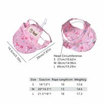 Lovely Floral Print Pet Floral Sun Hat Lightweight with Ear Holes Cat Hat Comfortable Breathable Dog Hat Photo Shooting