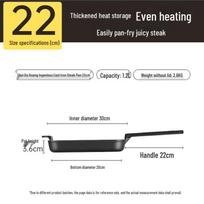 COOKER KING Cast Iron Steak Frying Pan