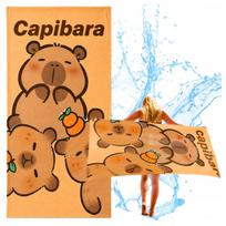 Ręcznik Plażowy Kapibara Z Mikrofibry Szybkoschnący 3D 150X75 Cm