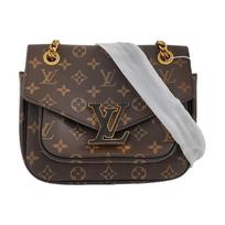 [Pre-Owned] Passy Classic Monogram Adjustable Shoulder Strap Coated Canvas With Leather Trim Messenger Bag - Very Good #167YFX9 ONE SIZE