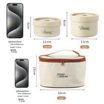 Beisesi Insulated Lunch Box, 316 Stainless Steel, for Office Workers, Thermal Container, Microwave-Safe, 1L Capacity